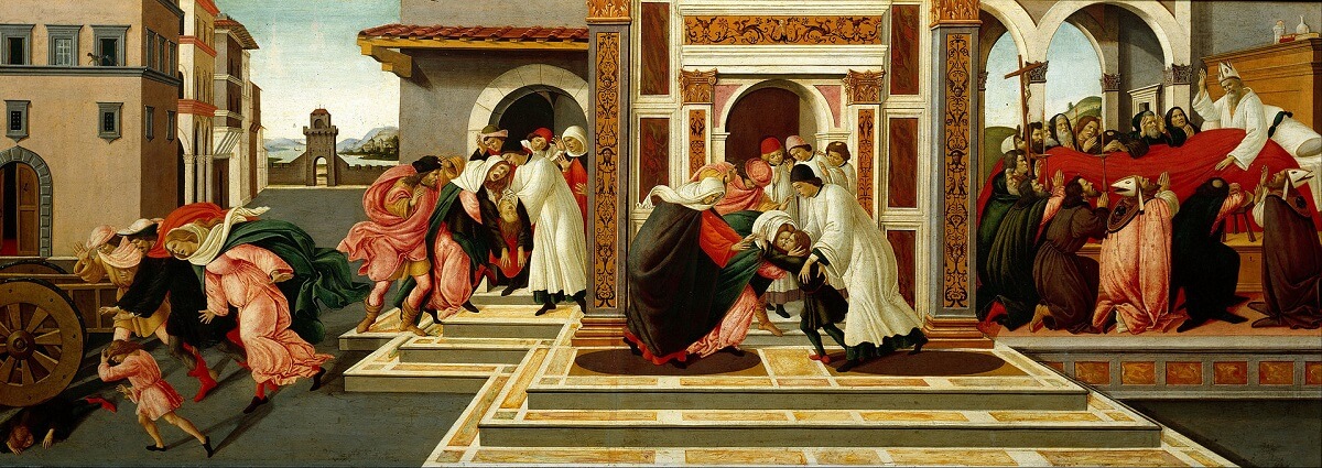 Last Miracle and the Death of St. Zenobius, 1505 by Sandro Botticelli