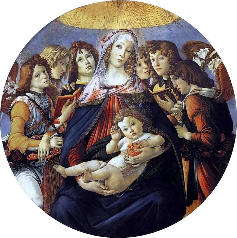 Madonna of the Pomegranate, 1487 by Sandro Botticelli