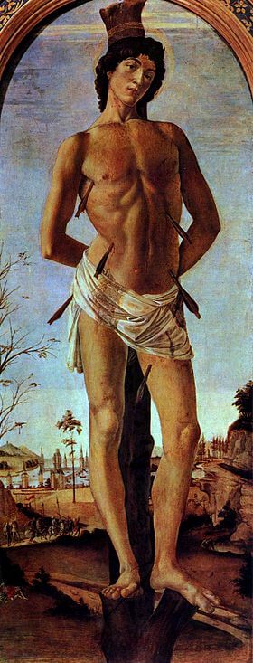 St. Sebastian, 1474 by Sandro Botticelli