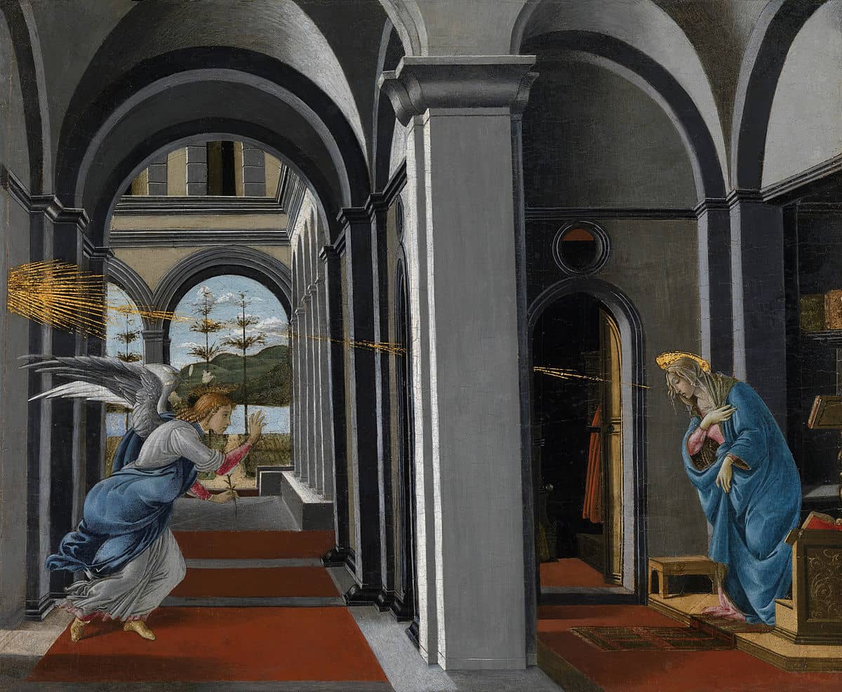 The Annunciation, 1490 by Sandro Botticelli