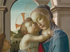 Virgin and Child with an Angel by Sandro Botticelli